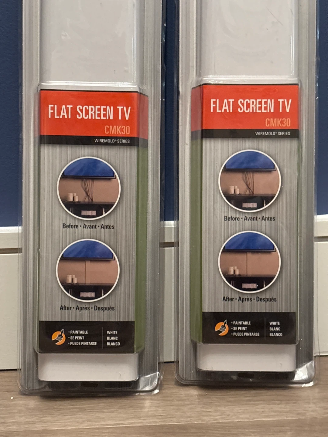 Brand New - Wiremold Flat Screen TV Cord Cover Kit CMK30 - photo 3