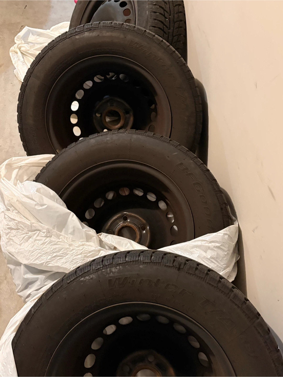 BF Goodrich Winter Tires on Rims - 195/65R15