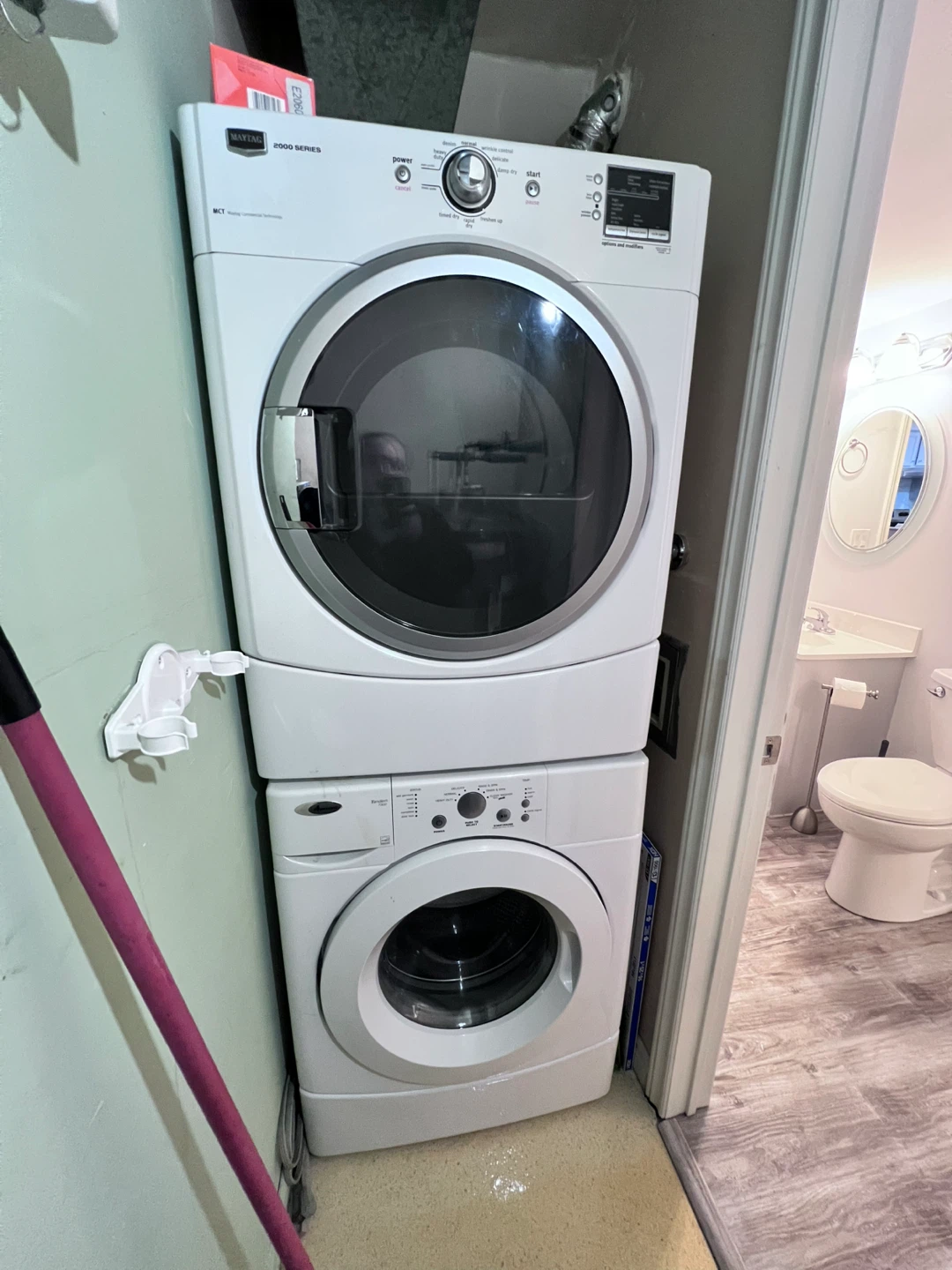 Apt Washer and Dryer Stack used
