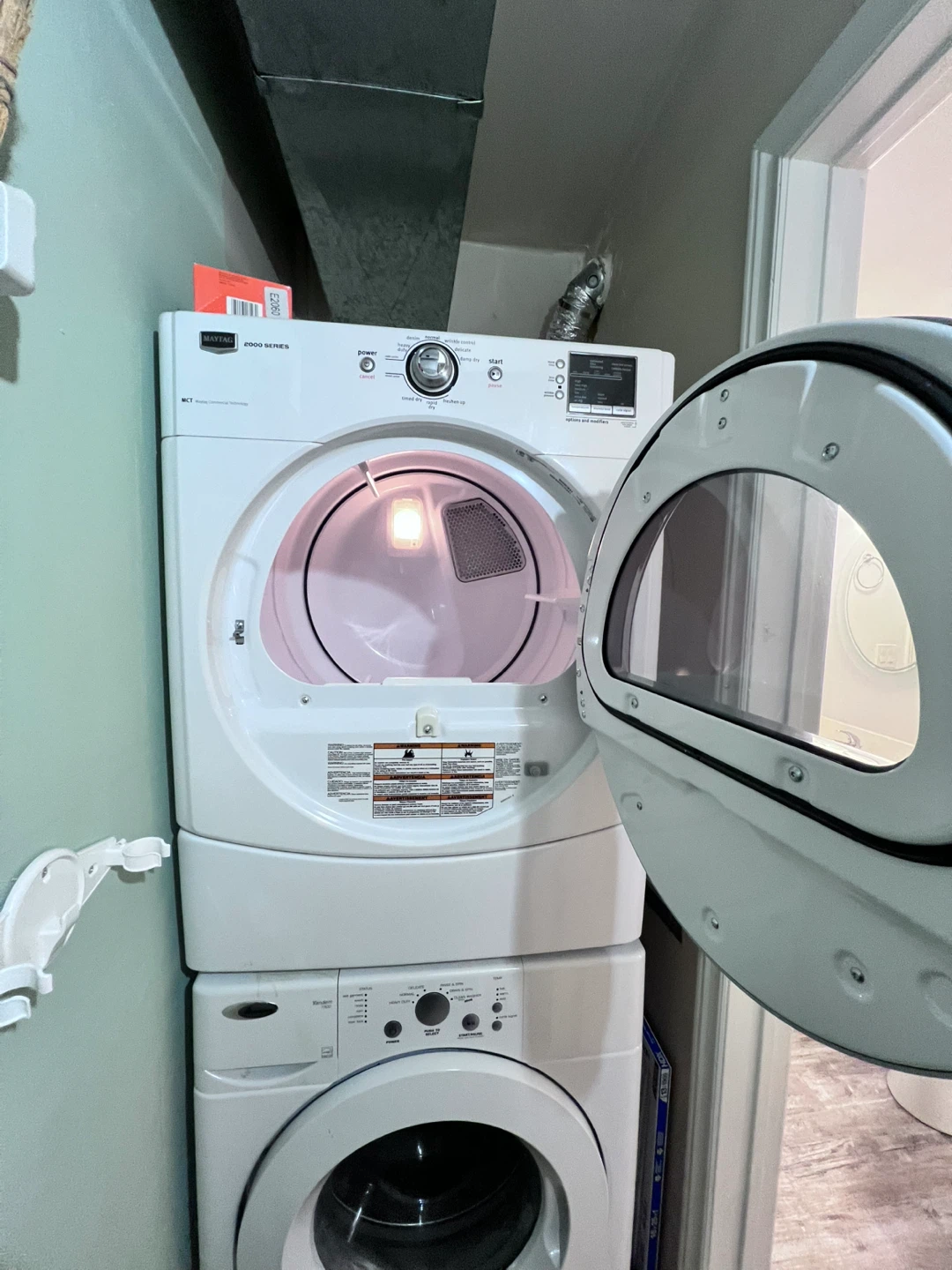 Apt Washer and Dryer Stack used - photo 2
