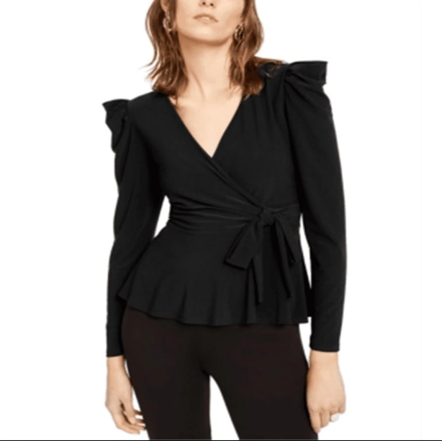 INC- Black Wrap Top