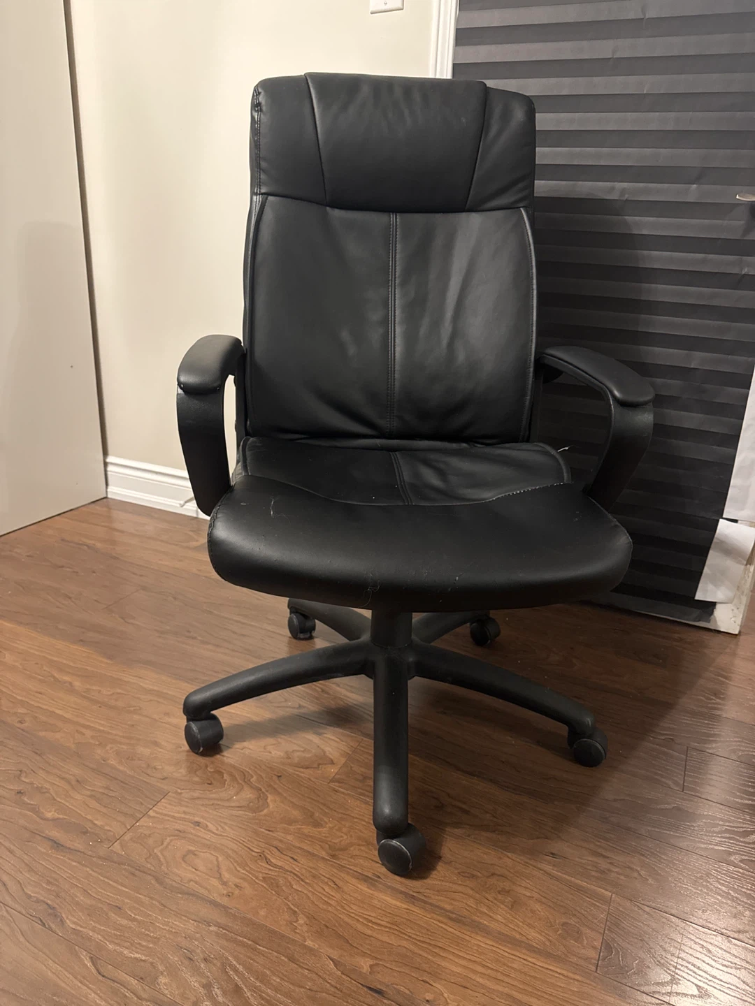 Black Office Chair with Wheels