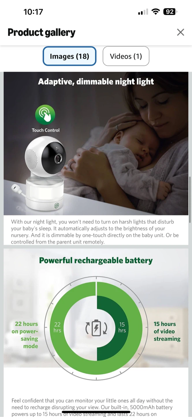 LeapFrog LF915HD Video Baby Monitor - photo 4