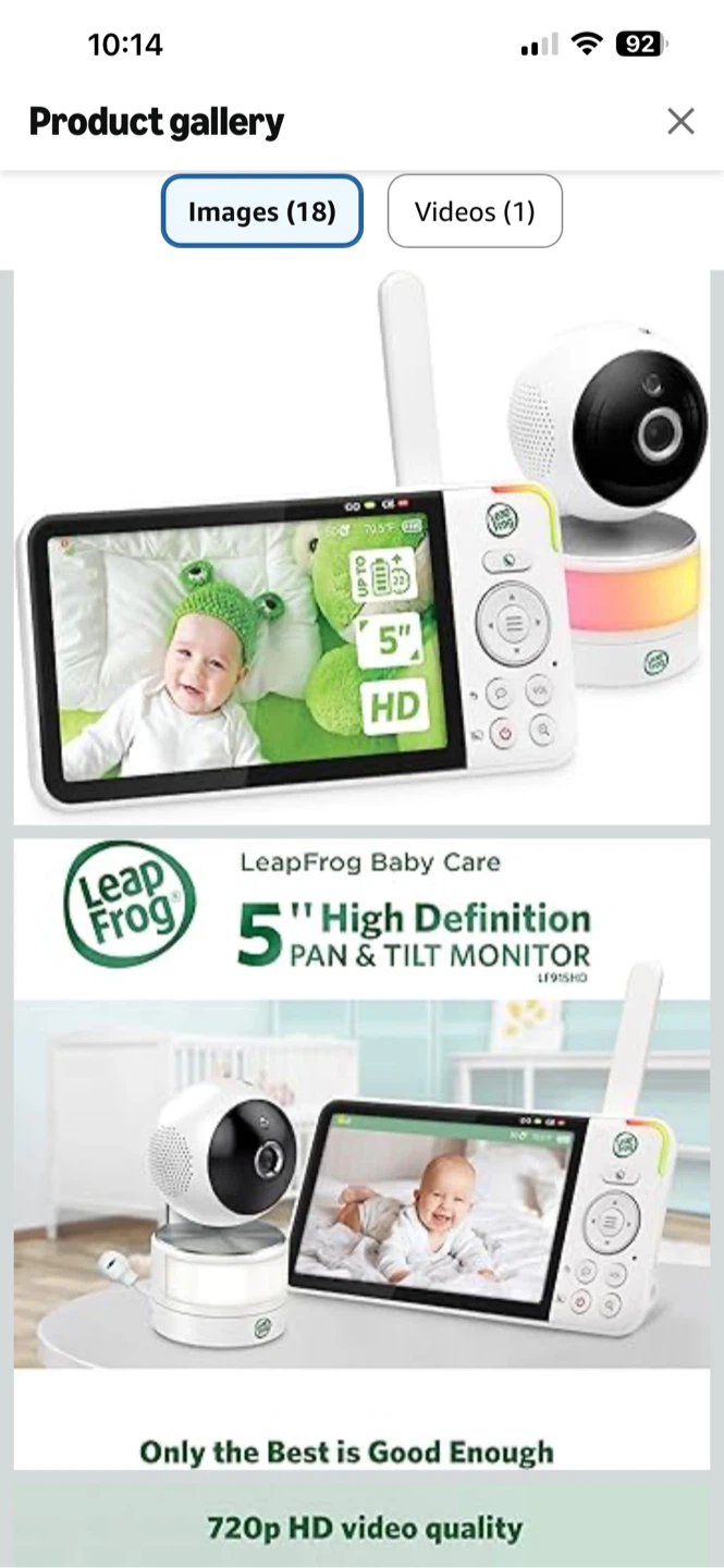 LeapFrog LF915HD Video Baby Monitor - photo 2
