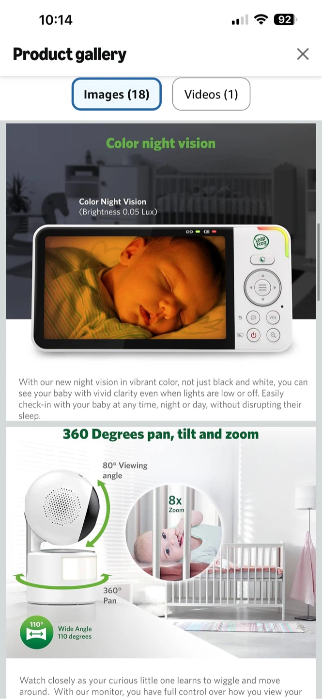 LeapFrog LF915HD Video Baby Monitor - photo 3