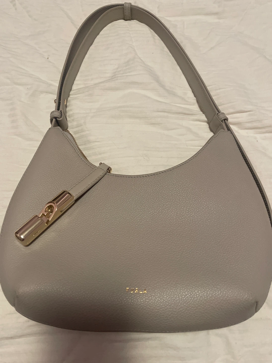 Furla Grey Leather Shoulder Bag - photo 3