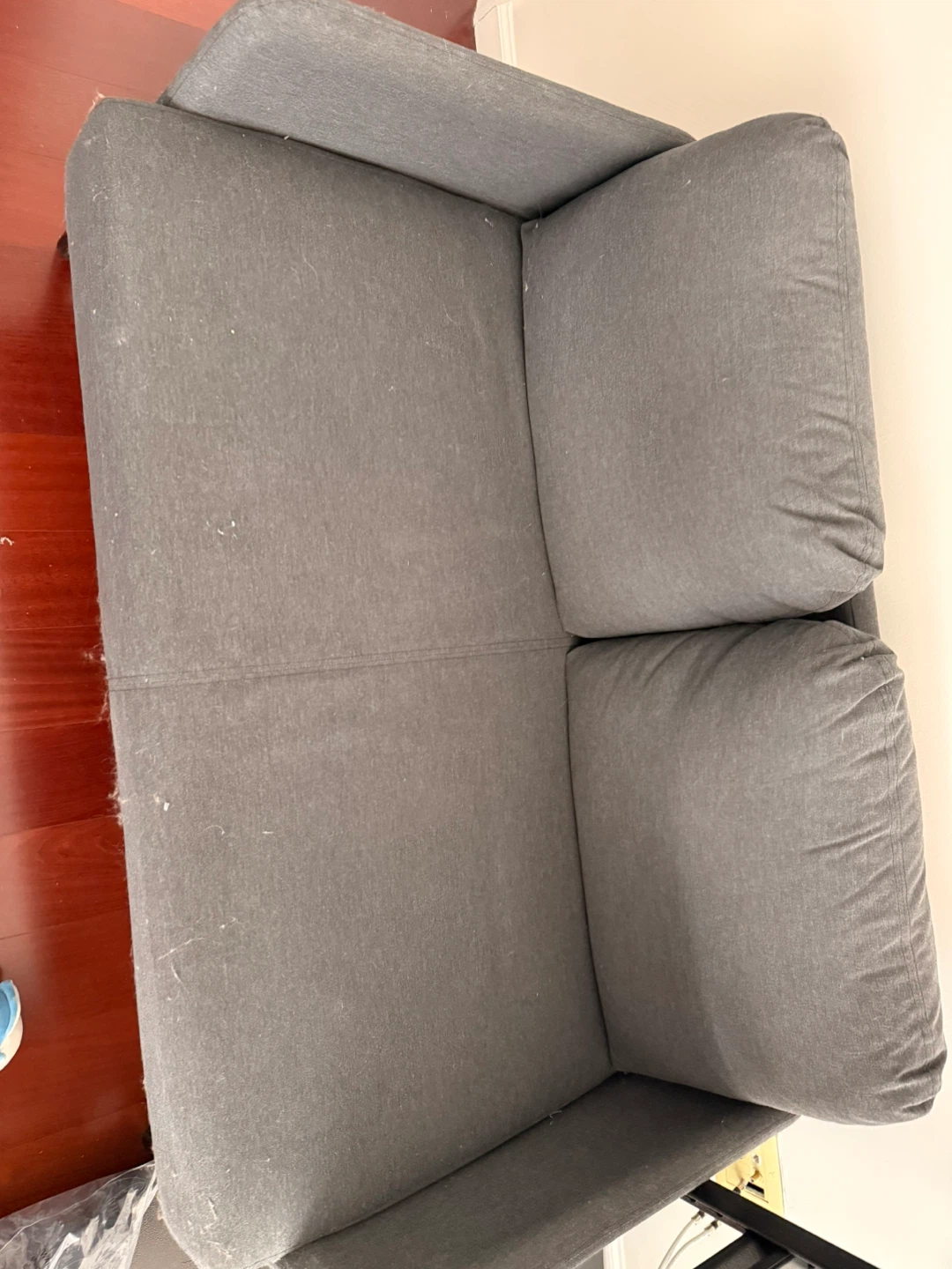 IKEA GLÖSTAD Loveseat, Knisa Dark Gray