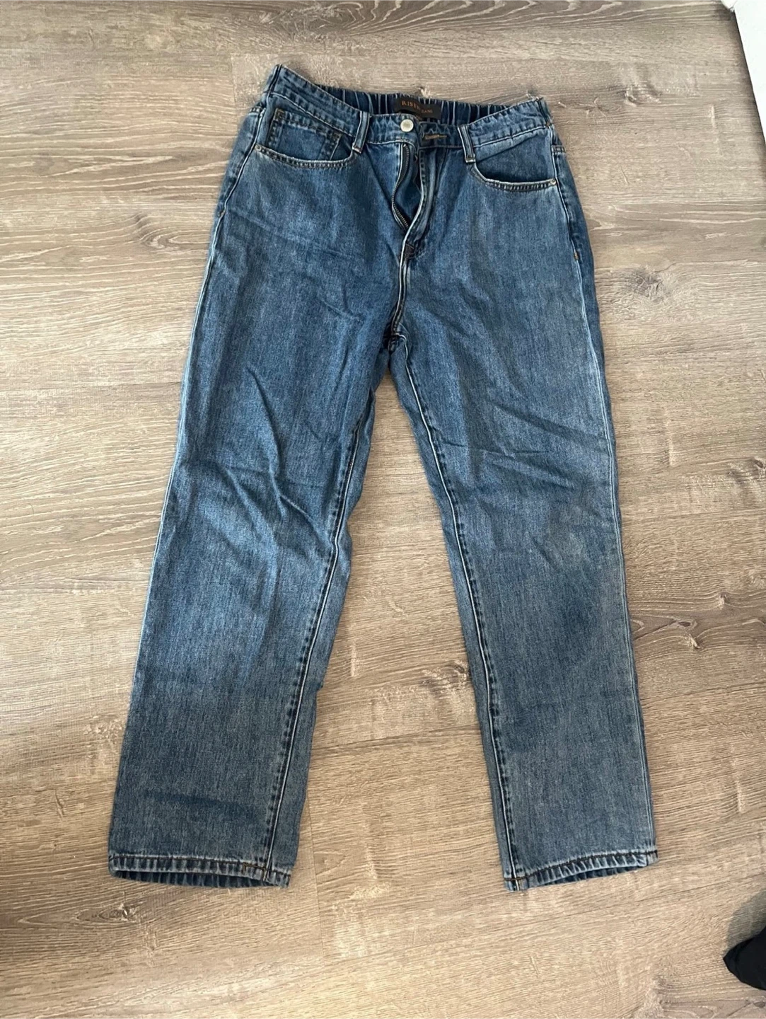 RISEN JEANS Large Blue Denim Pants