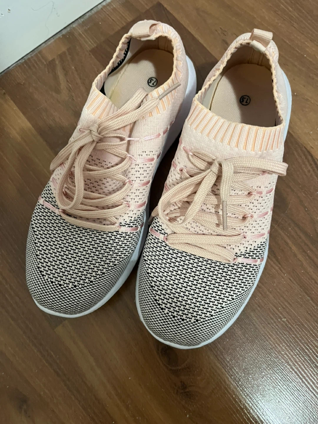 Pink Knit Sneakers Size 7.5