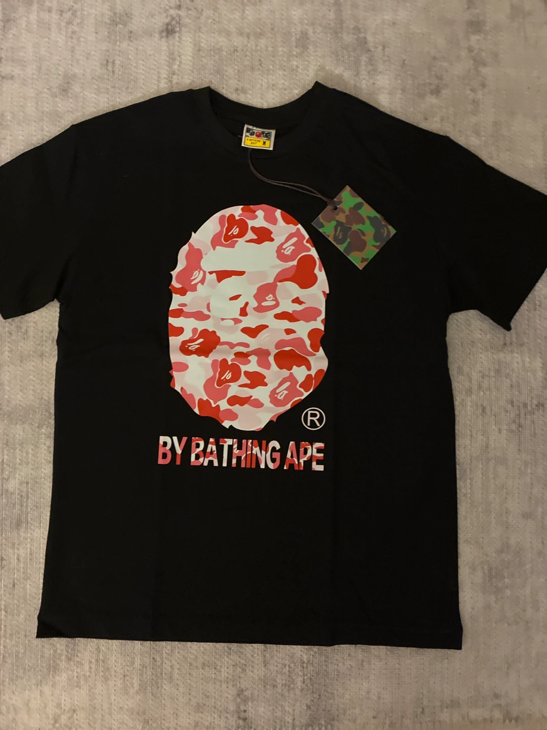 A Bathing Ape Camo Head T-Shirt - Black - Size M