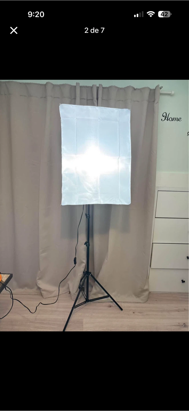 Adjustable Light Stand with Softbox and Remote