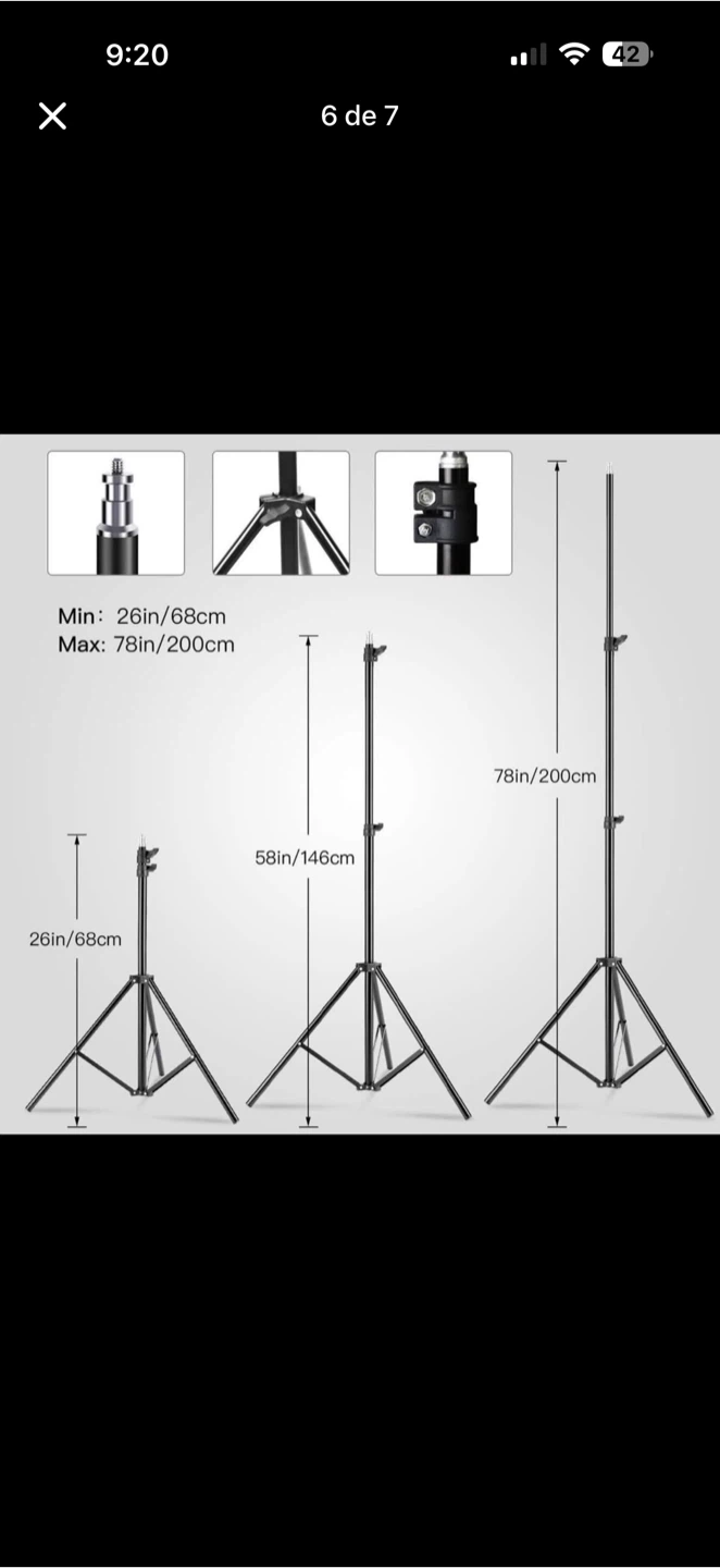 Adjustable Light Stand with Softbox and Remote - photo 3
