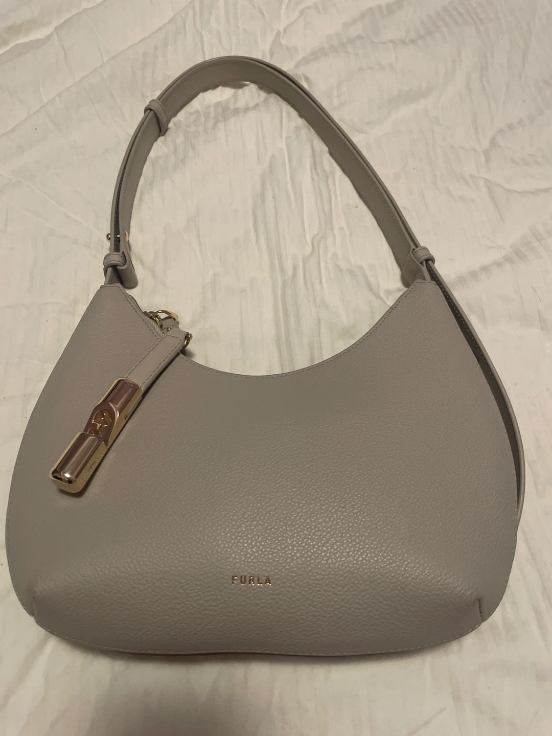 Furla Grey Leather Shoulder Bag - photo 2