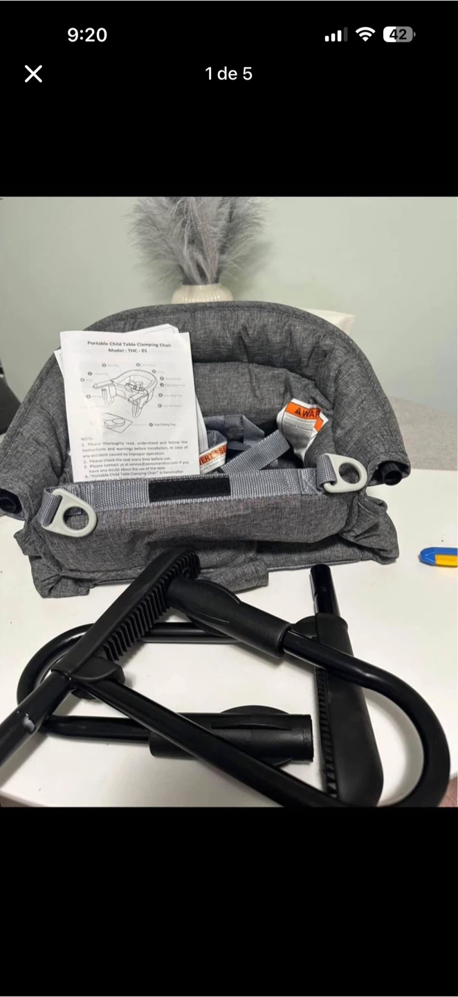 TCBunny Portable Child Table Clamping Chair