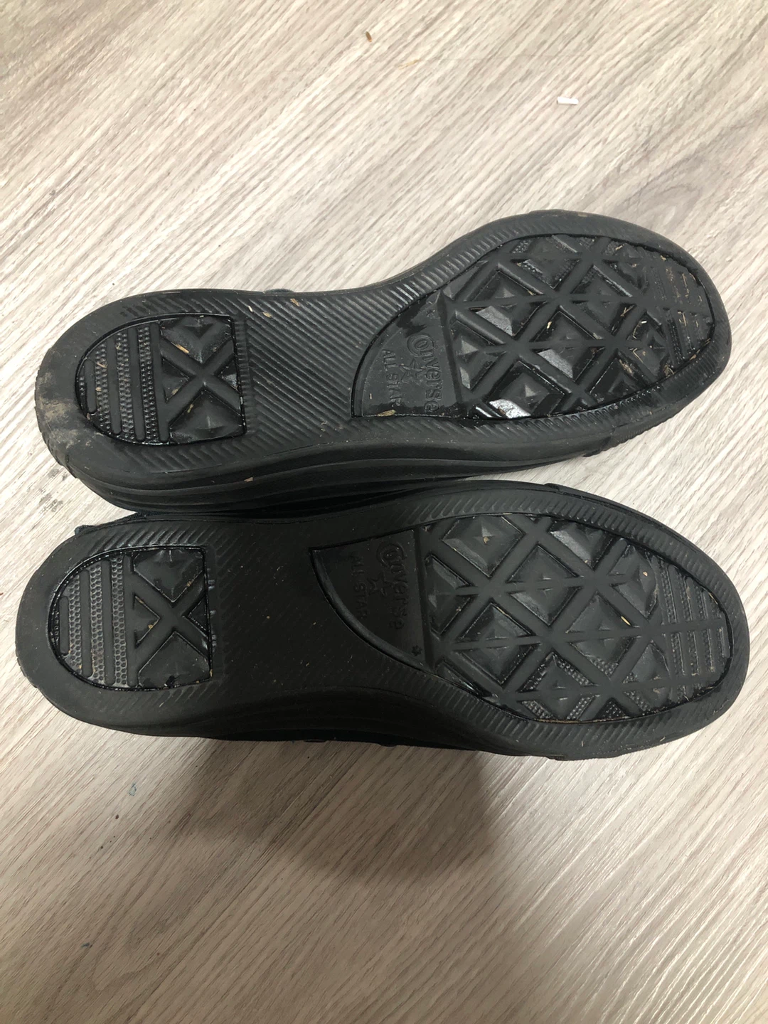 Black Converse All Star High Top Sneakers w/o laces - photo 4