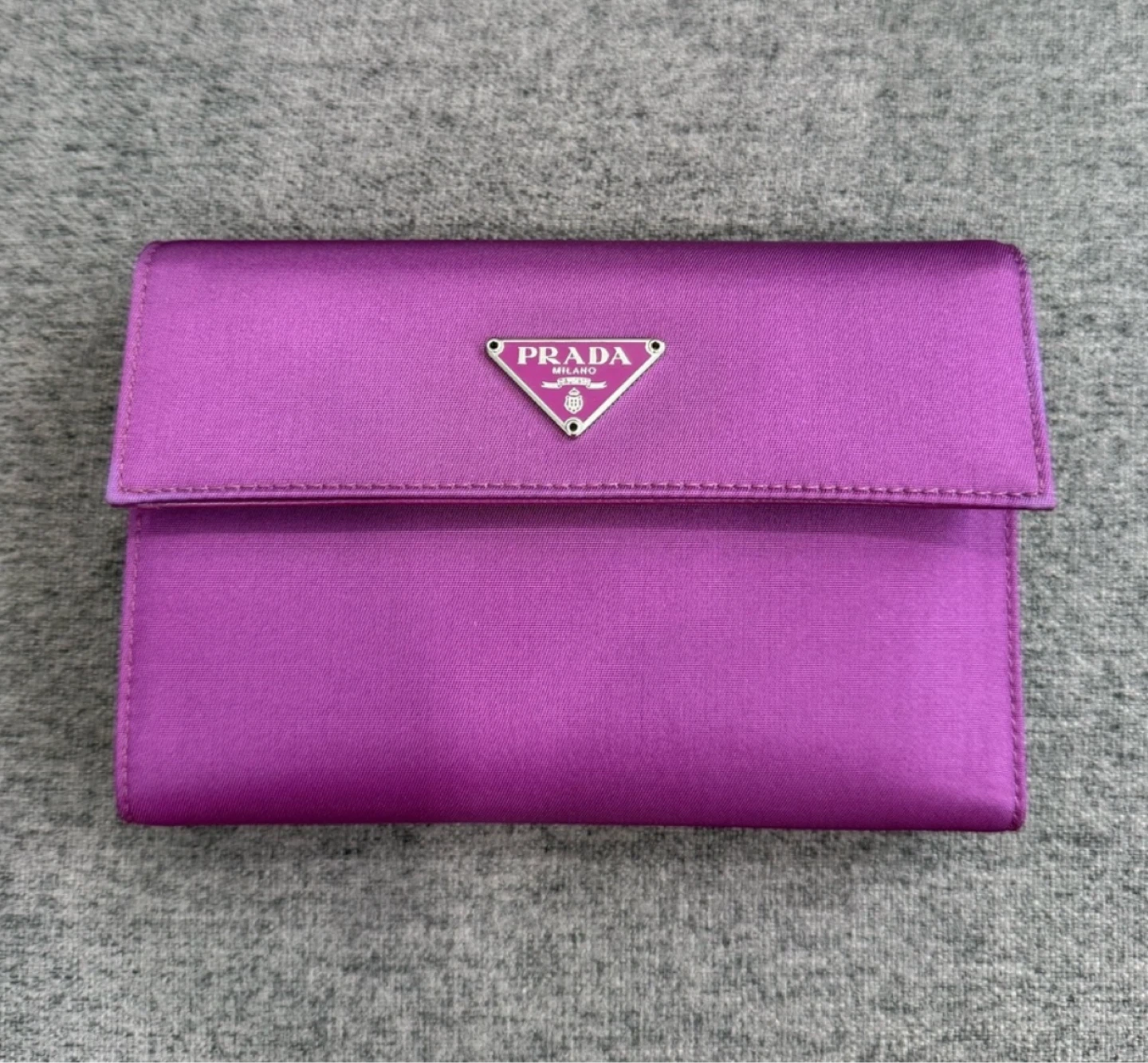 Prada Purple Tessuto  Wallet