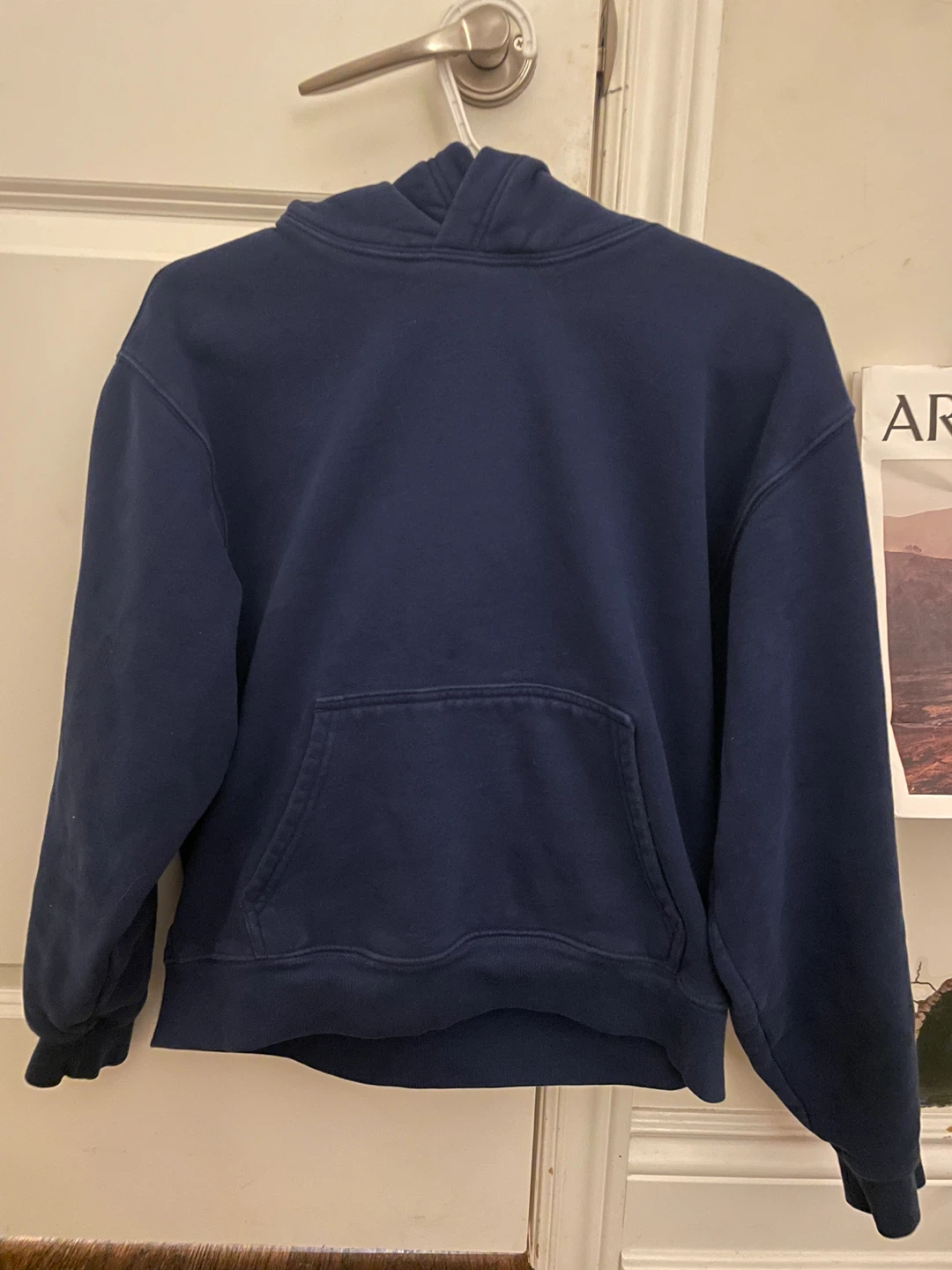 Aritzia Sweatfleece Hoodie - Navy Blue - Size M - photo 3
