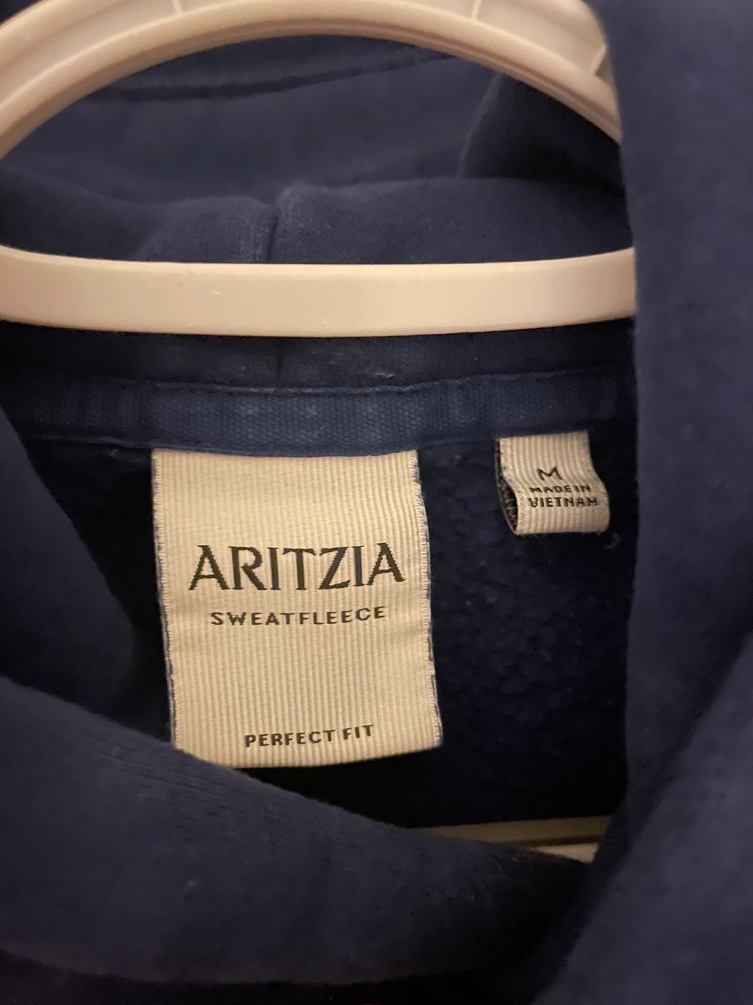 Aritzia Sweatfleece Hoodie - Navy Blue - Size M - photo 2