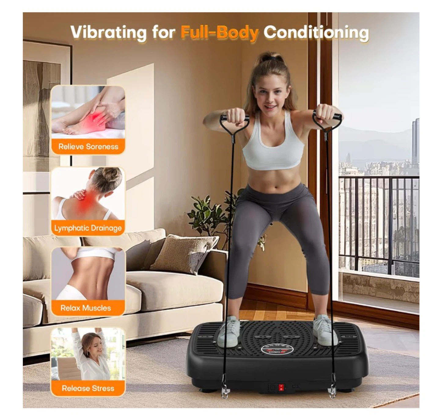 EvoSpark Vibration Plate Exercise Machine - photo 2