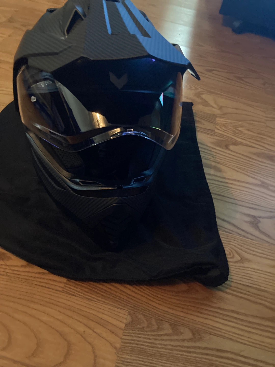 X-Large ILM Motorcycle Helmet with Visor - photo 4