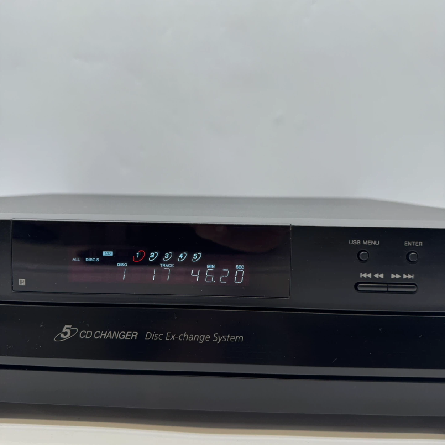 Sony CDP-CE500 5-Disc Player USB Disc Exchange w/ Remote Tested - photo 3