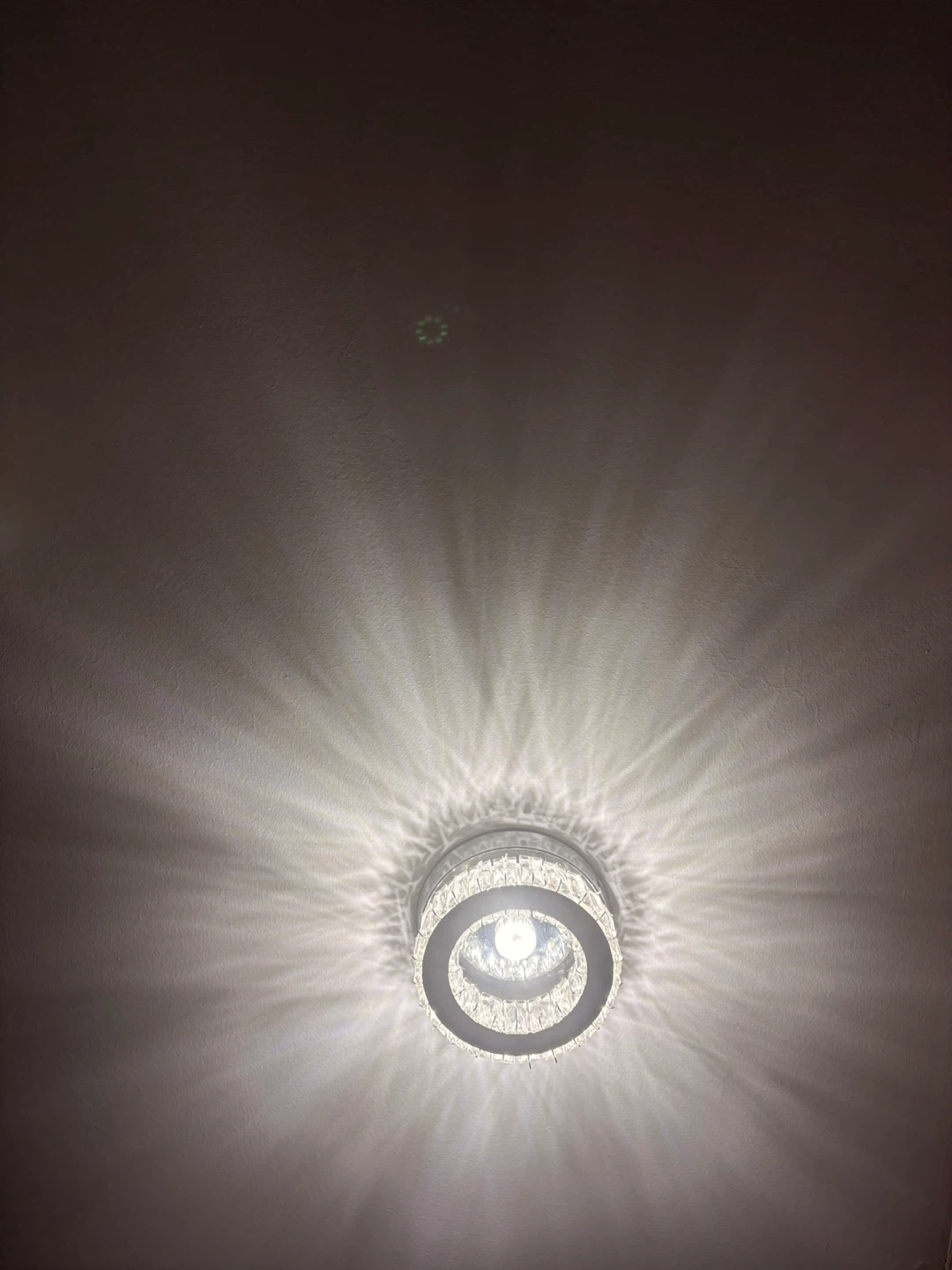 Round Crystal Flush Mount Ceiling Light Fixture - photo 3