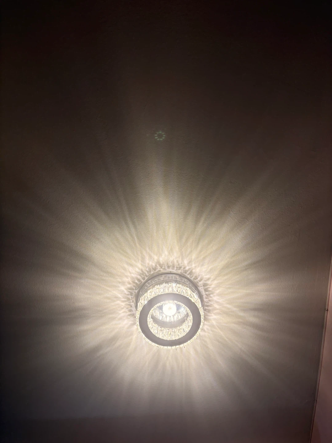 Round Crystal Flush Mount Ceiling Light Fixture - photo 5