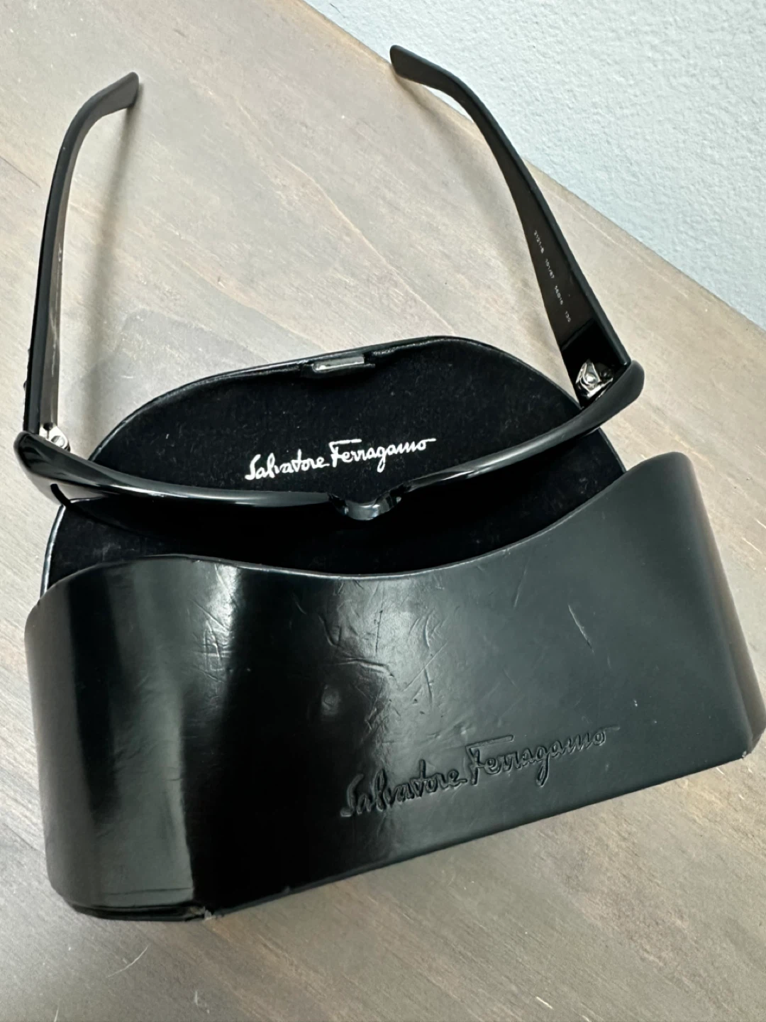 Salvatore Ferragamo Black Embellished Sunglasses with Case - photo 2