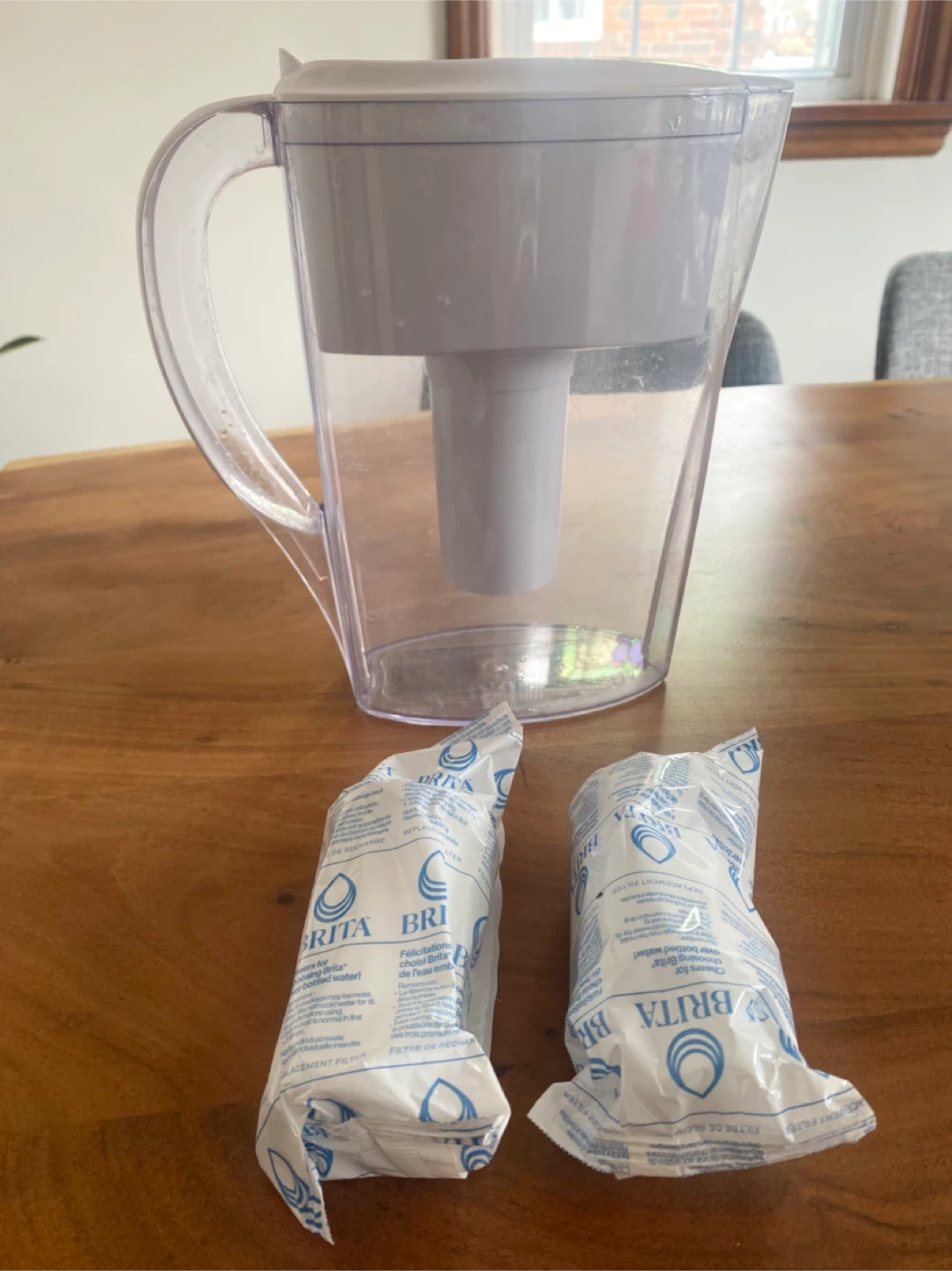 Brita Water Pitcher + 2 Replacement Filters