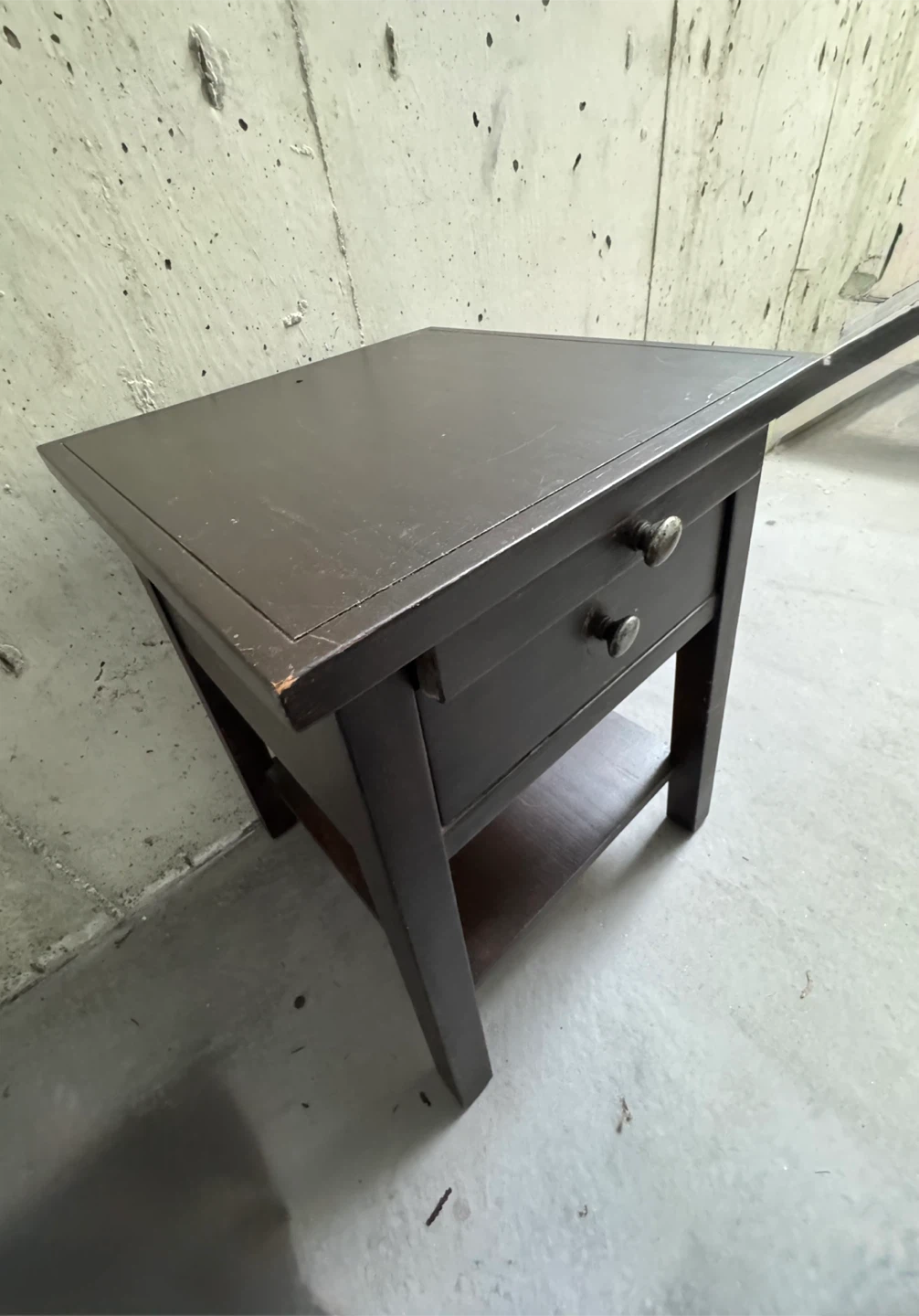 Wooden Brown Bedside Table - photo 3