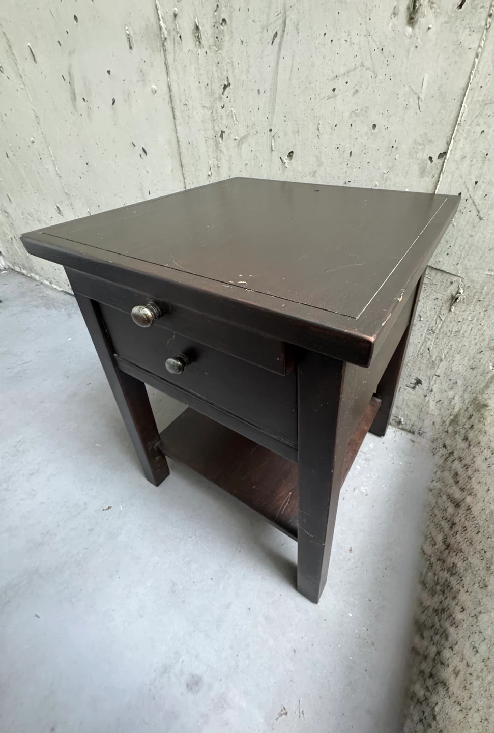 Wooden Brown Bedside Table - photo 2