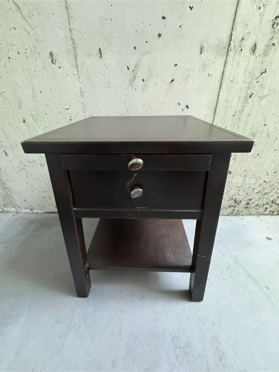 Wooden Brown Bedside Table