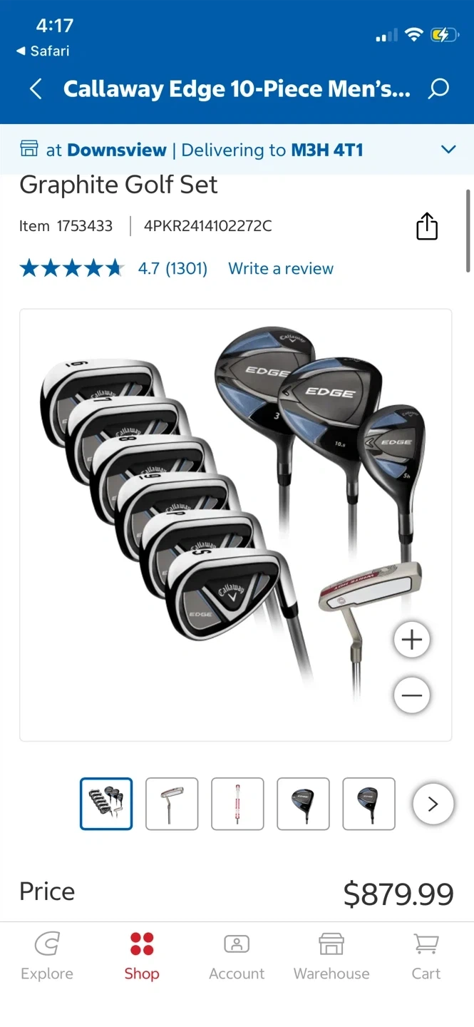Callaway Edge 10-Piece Men's Graphite Golf Set - photo 2