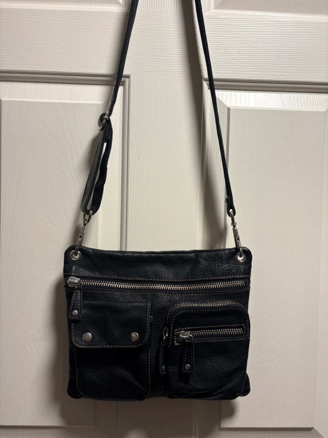 Fossil Black Leather Crossbody Bag - photo 2