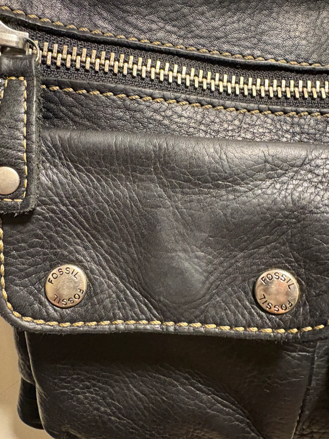 Fossil Black Leather Crossbody Bag - photo 3