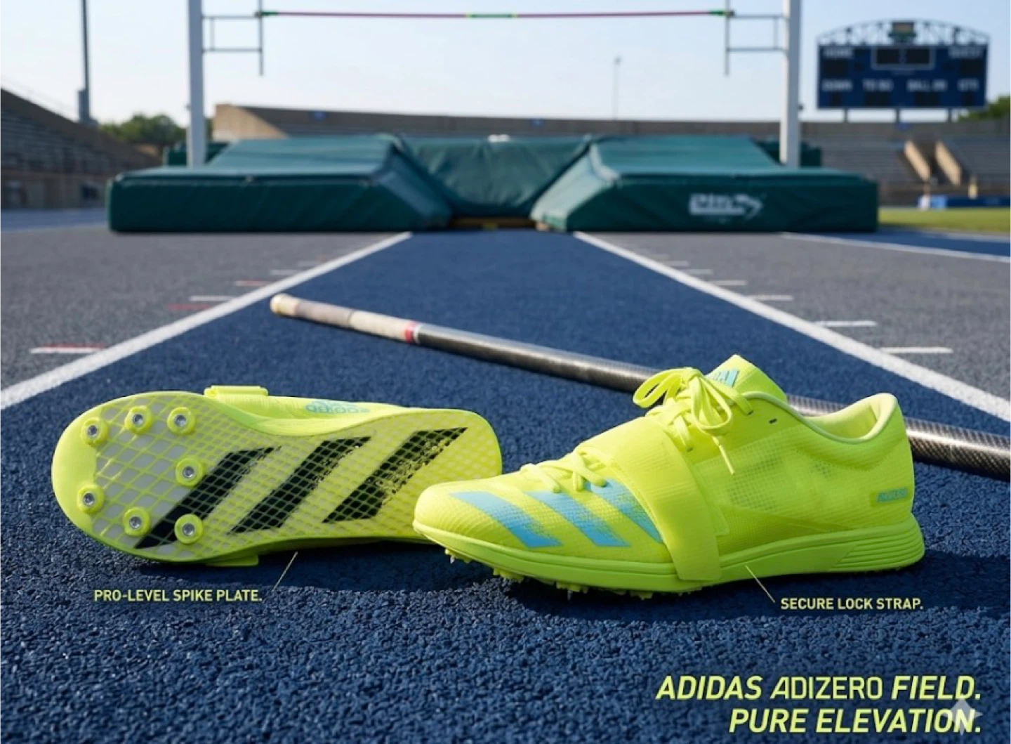 Chaussures Adidas Adizero Field de piste Jaune gr 13