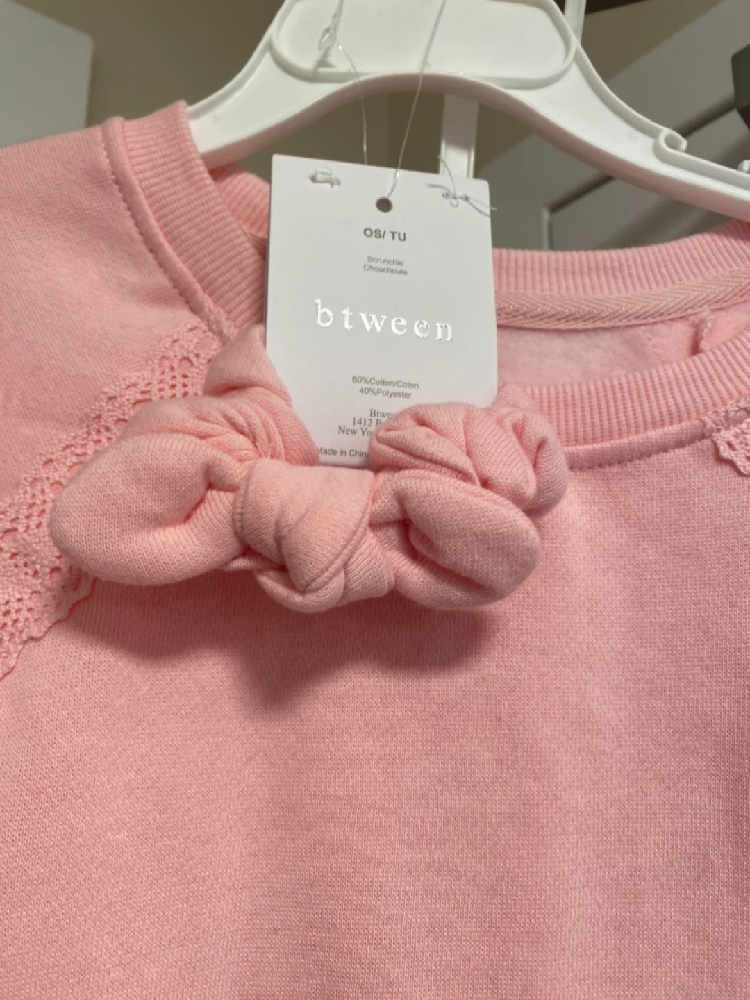 btween Pink 3-Piece Outfit Set with Bow - photo 3