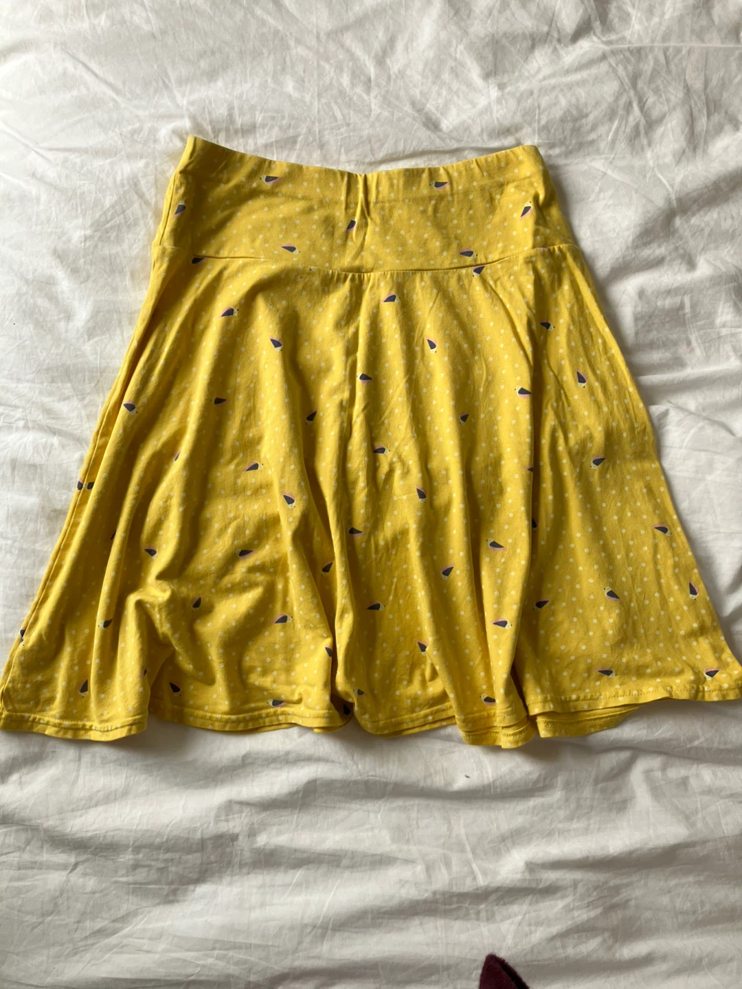 Yellow Patterned Women's Skirt