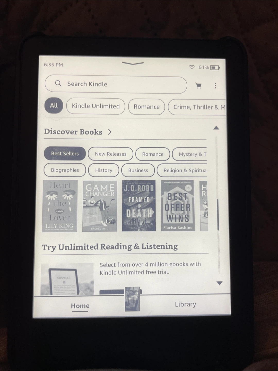 Kindle 11th Generation E-reader with Brown Case