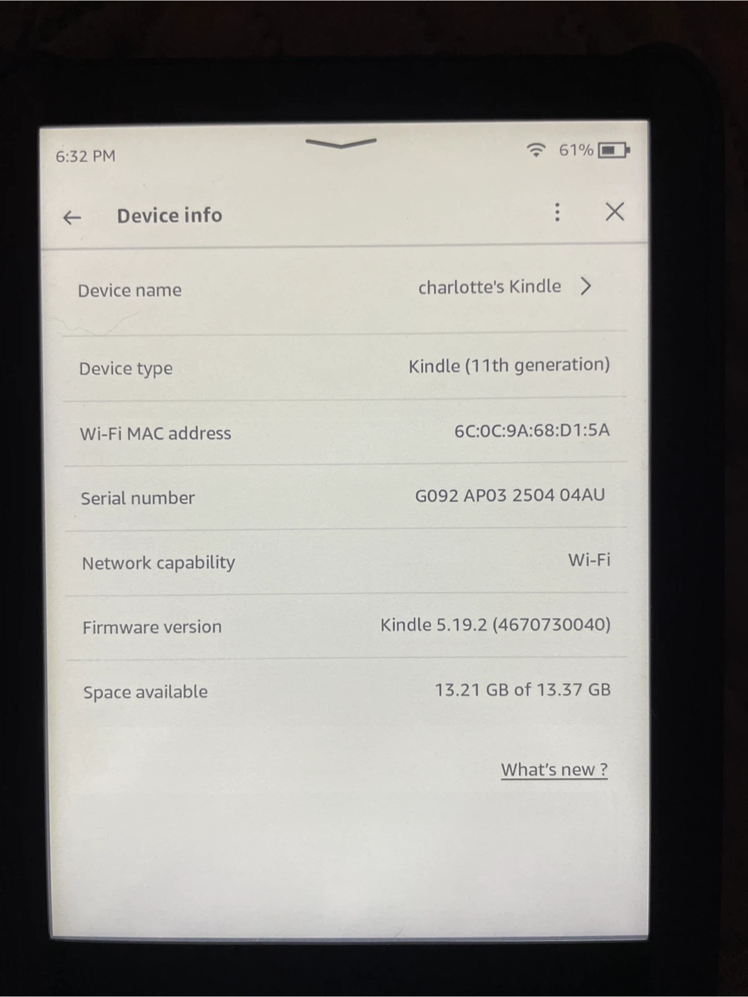 Kindle 11th Generation E-reader with Brown Case - photo 2
