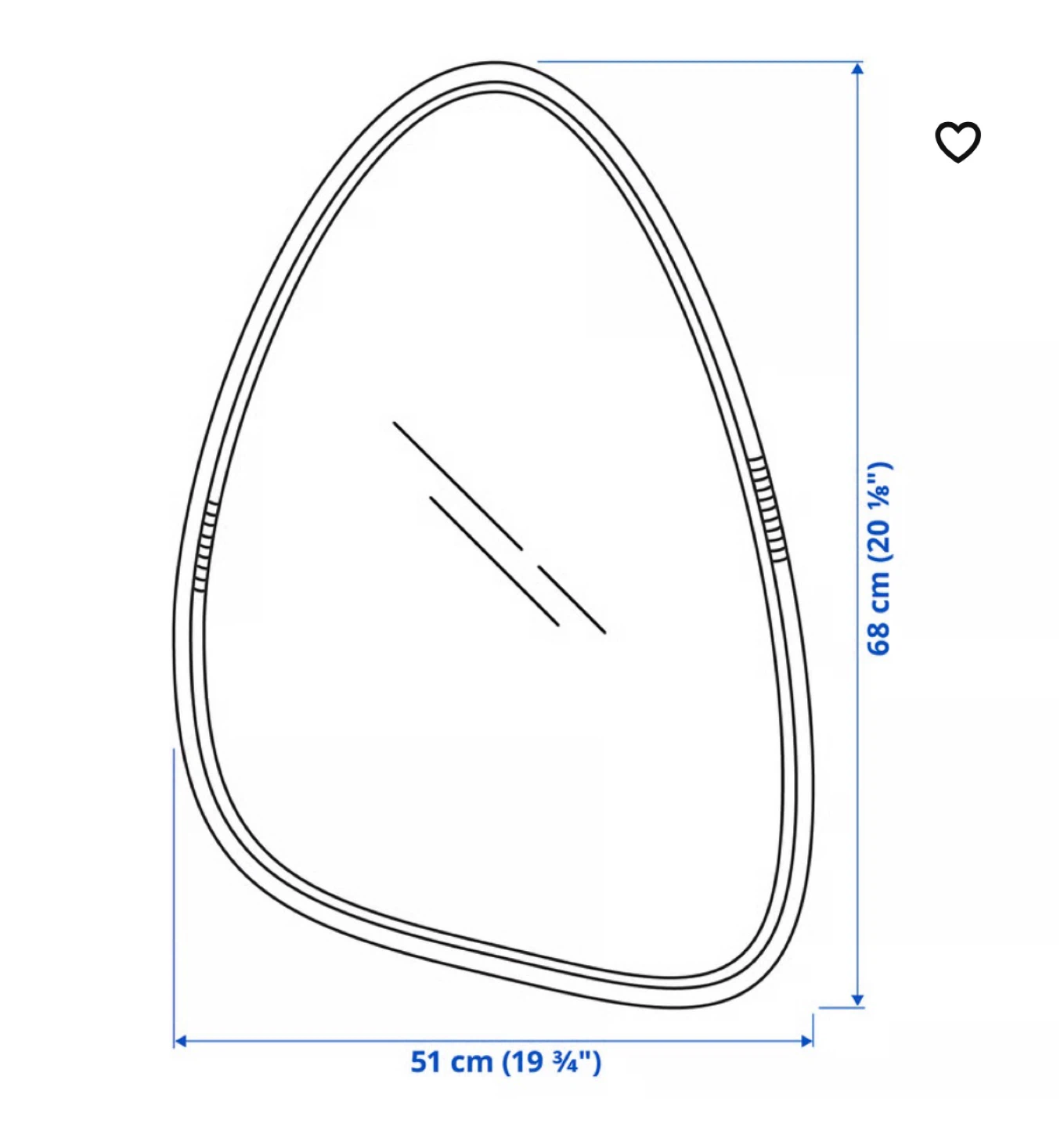 IKEA MARISTOVA Wall Mirror - photo 3