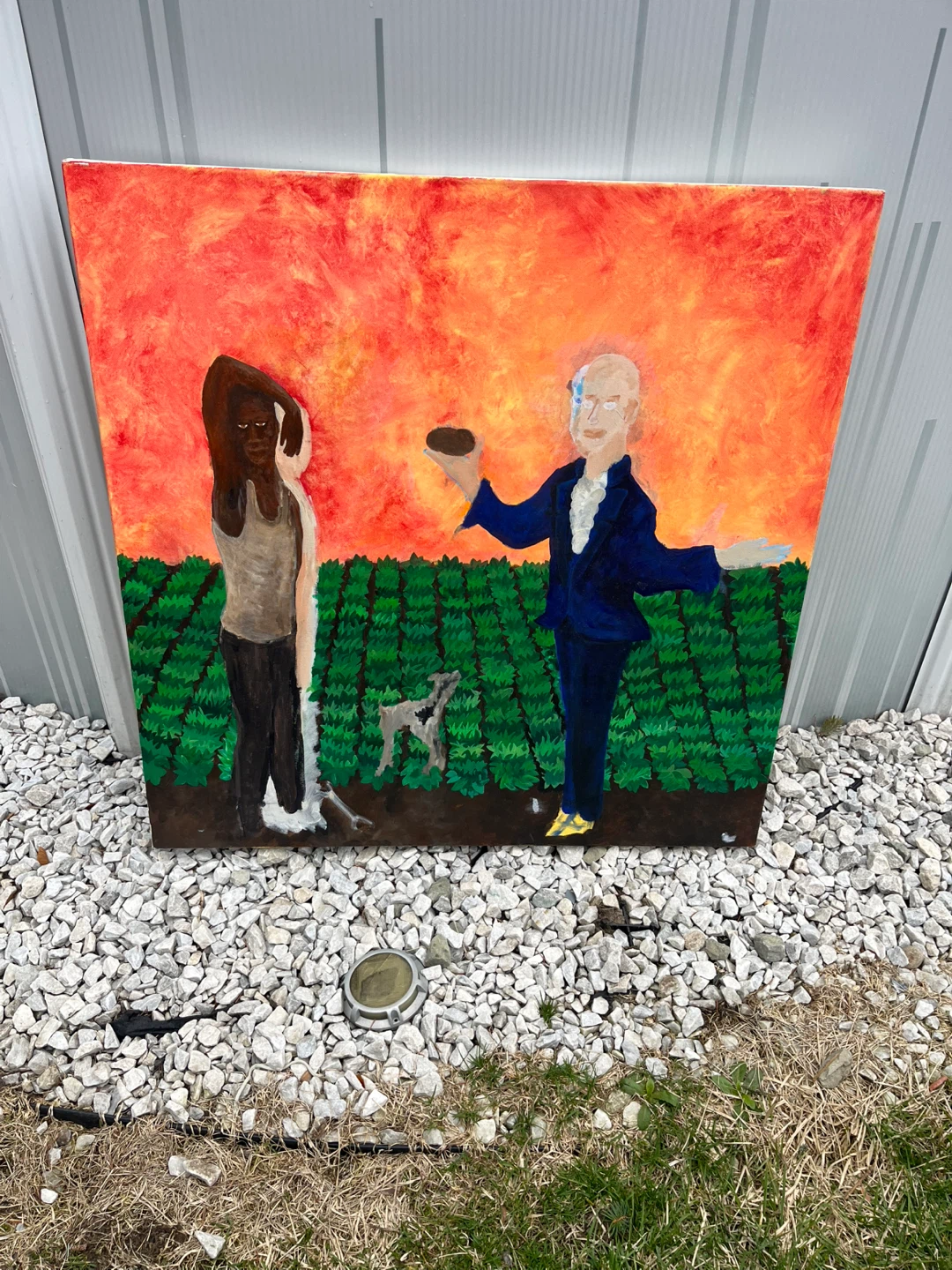 Original Painting - "Farmers and Businessman"