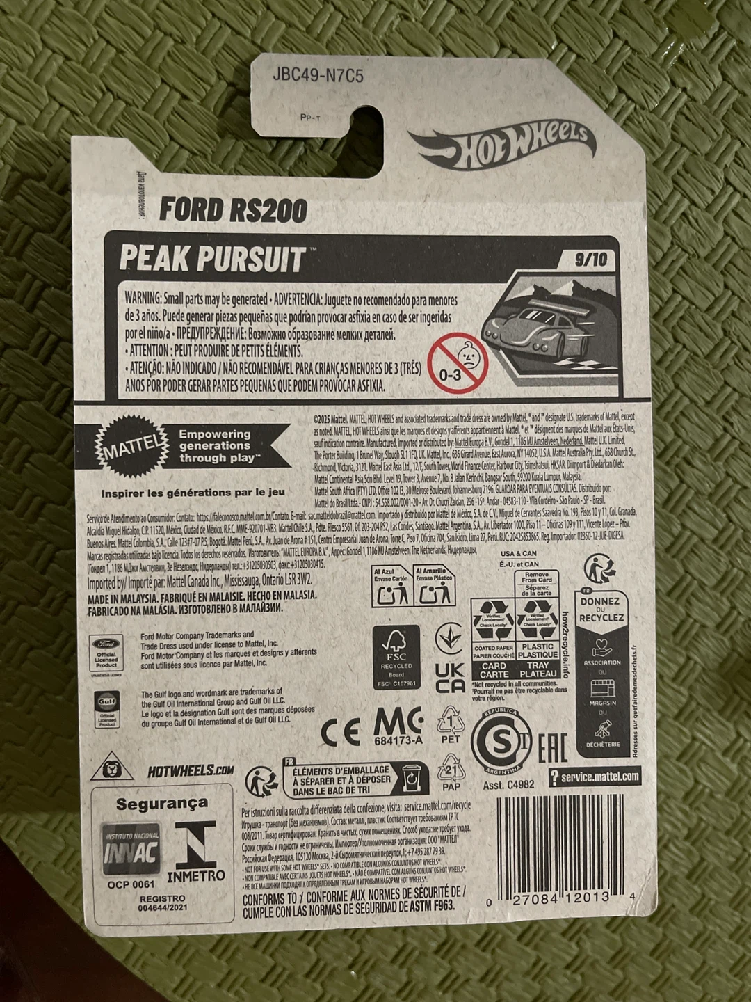 SUPER TREASURE HUNT. Ford RS200 Peak Pursuit Die-Cast Car - photo 2