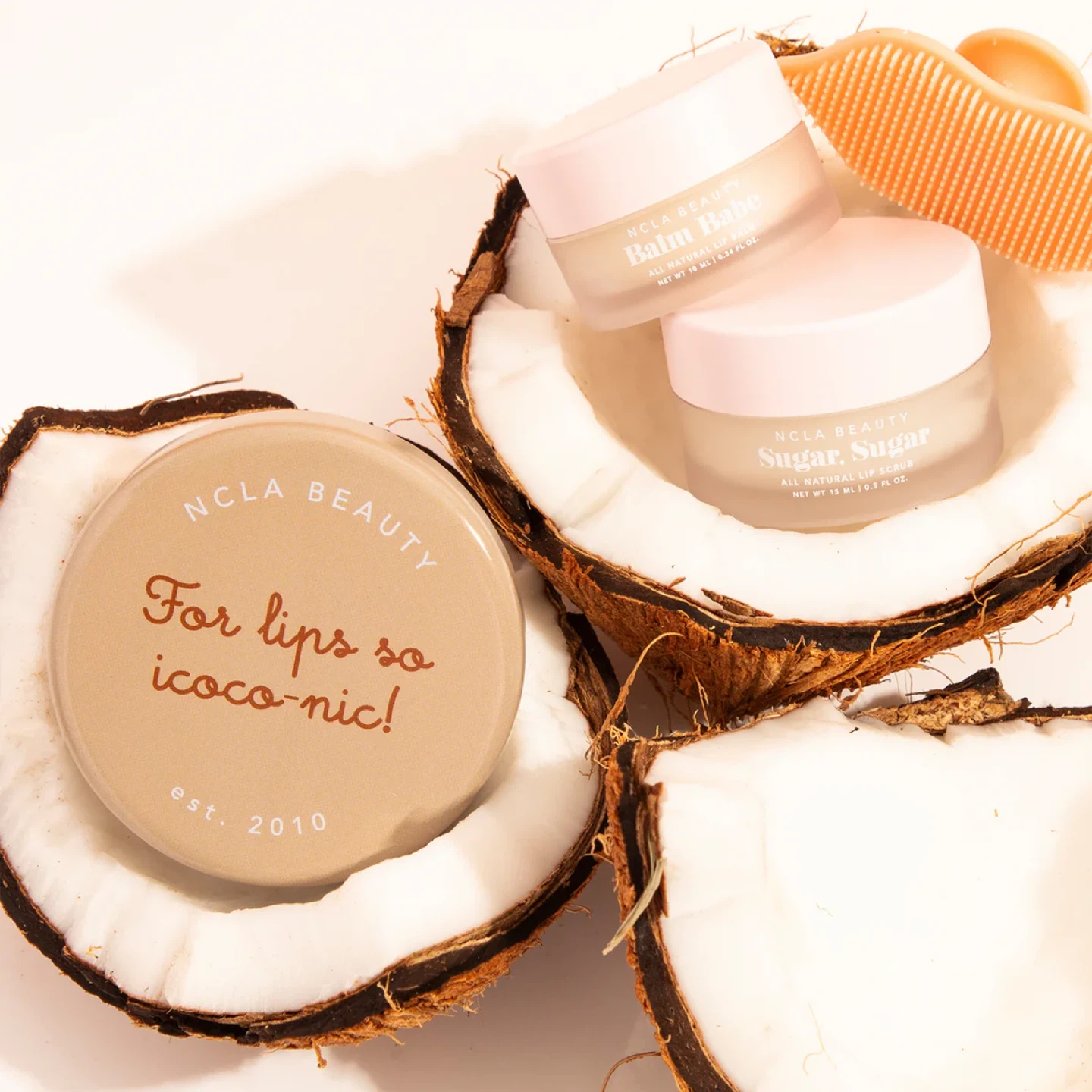 🍋🍯NEW! 3pcs Set COCONUT VANILLA LIP CARE DUO + LIP SCRUBBER - photo 4