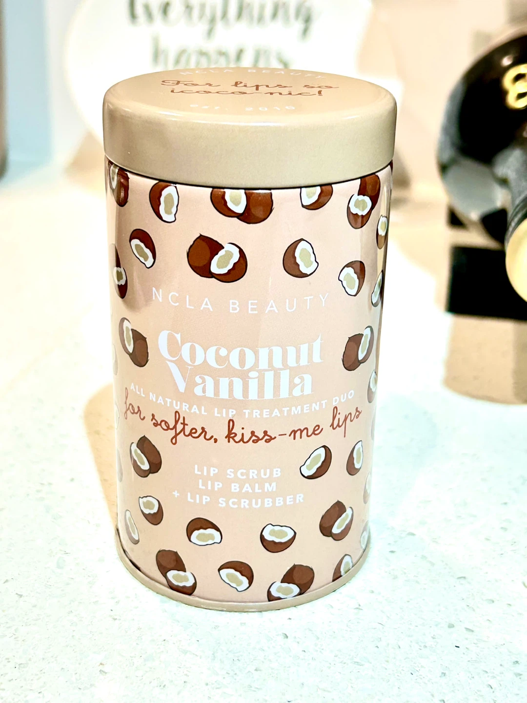 🍋🍯NEW! 3pcs Set COCONUT VANILLA LIP CARE DUO + LIP SCRUBBER - photo 2
