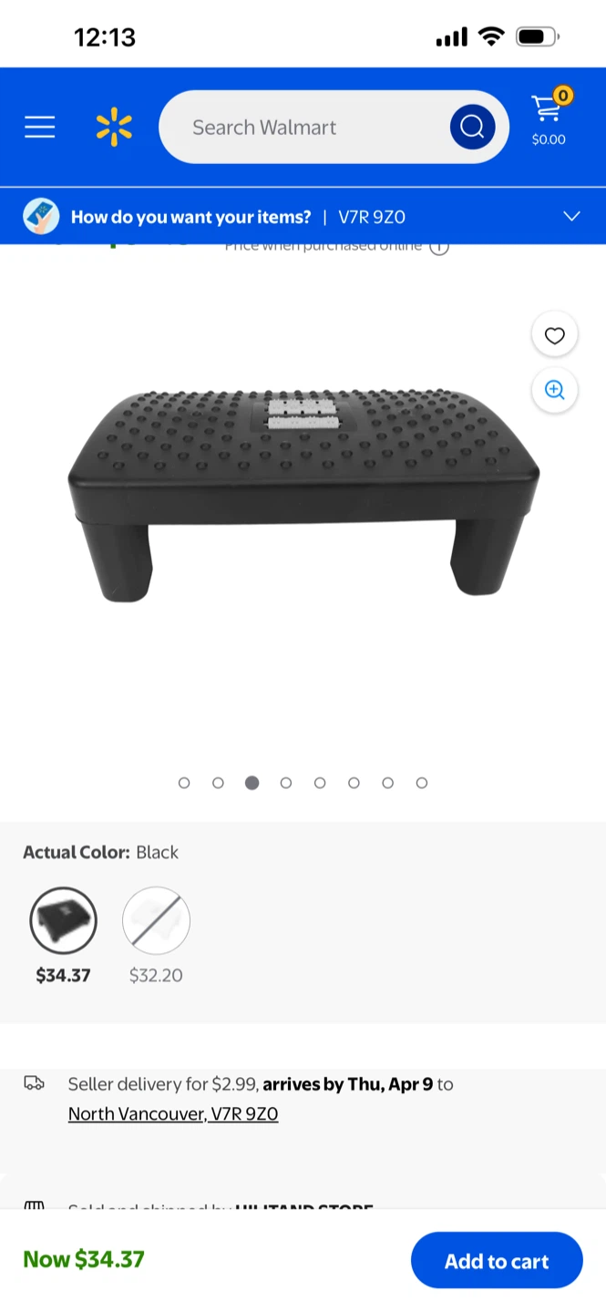 Black Footrest with Rollers - photo 3