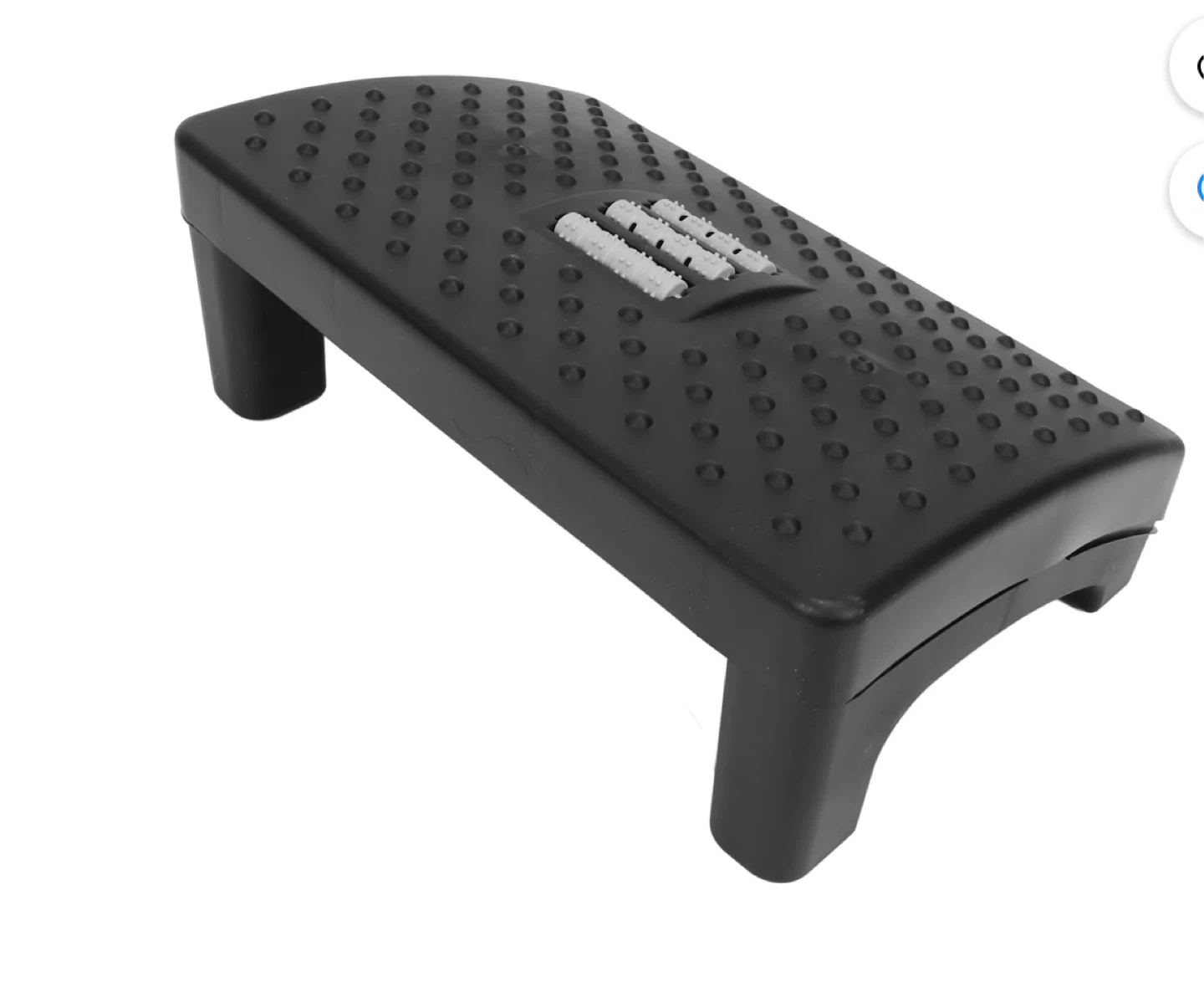 Black Footrest with Rollers - photo 2