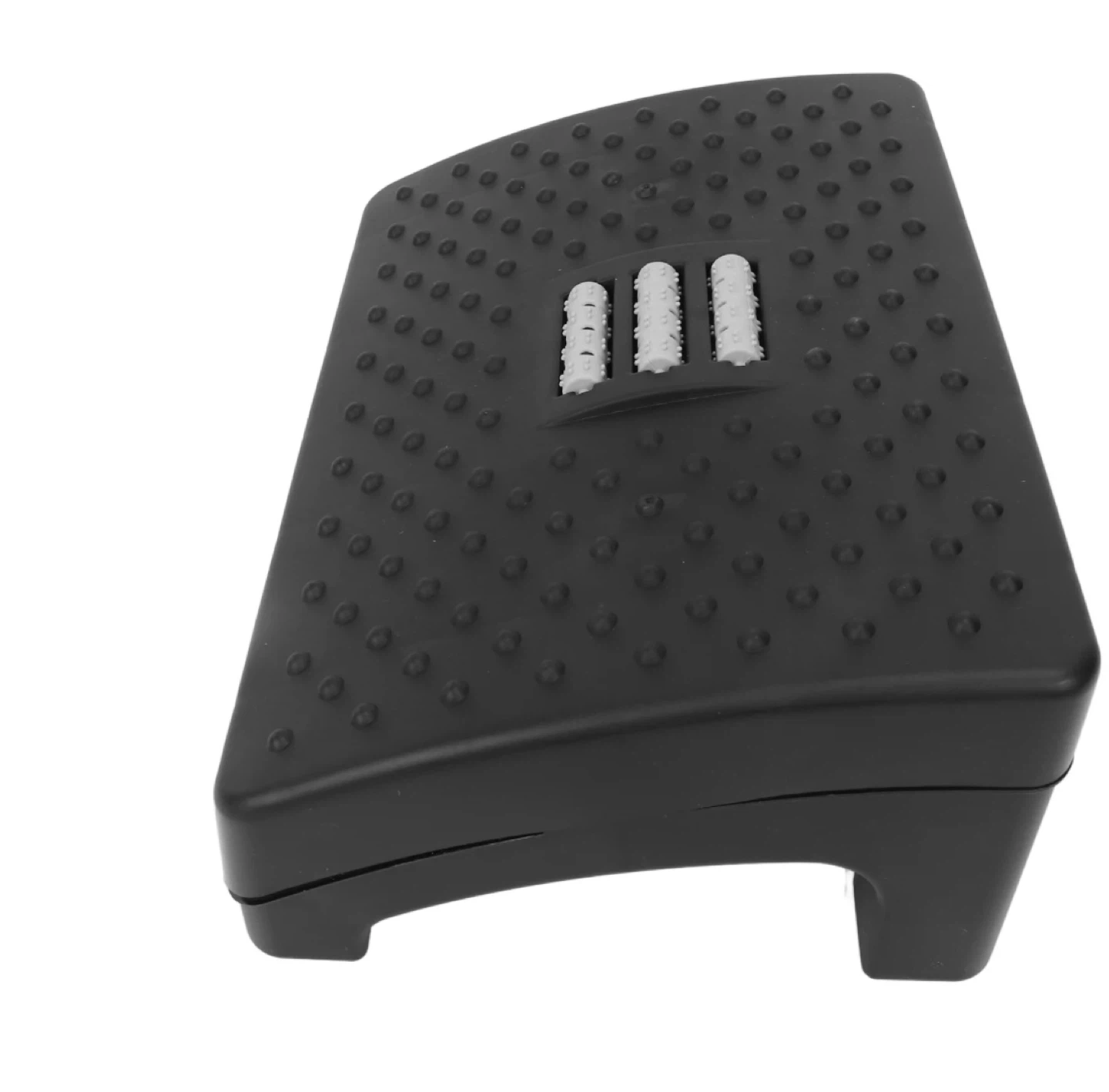 Black Footrest with Rollers