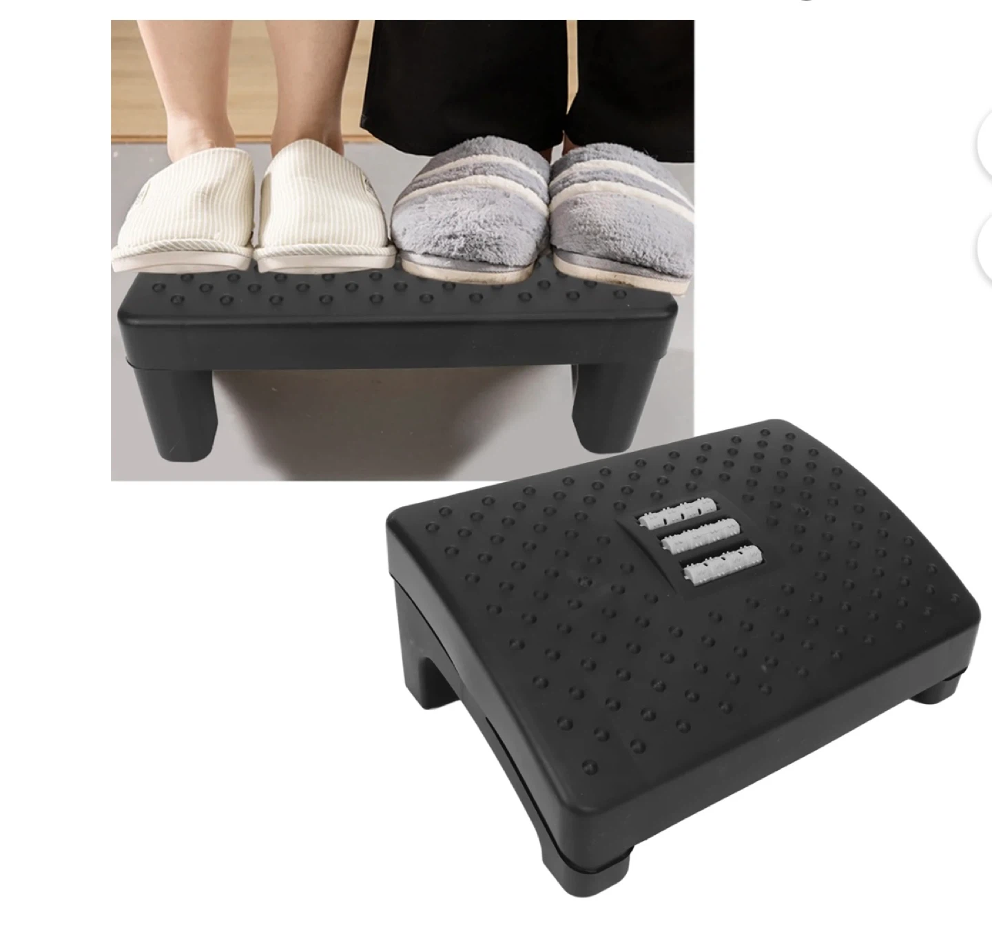 Black Footrest with Rollers - photo 5