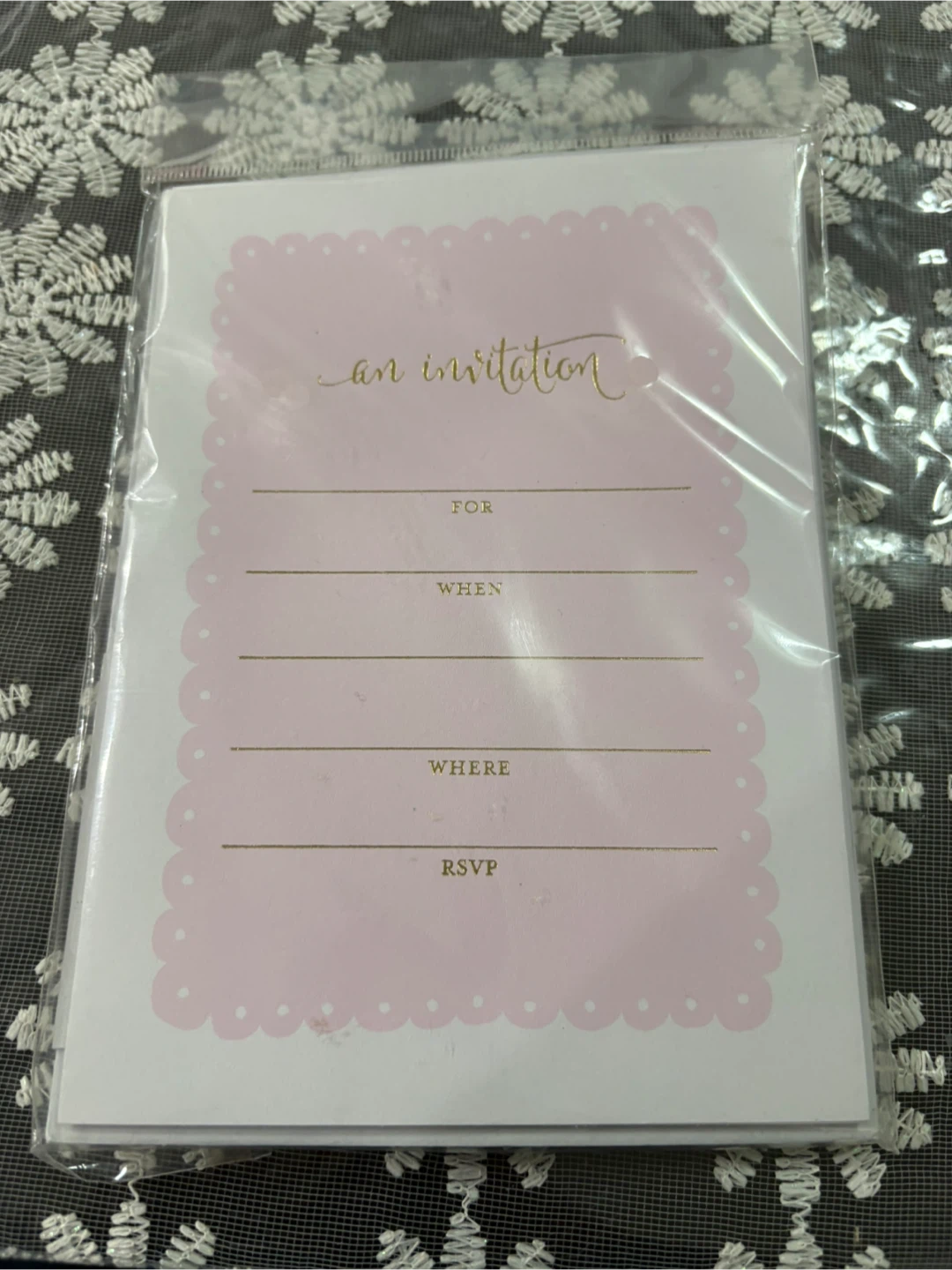 Invitation cards set